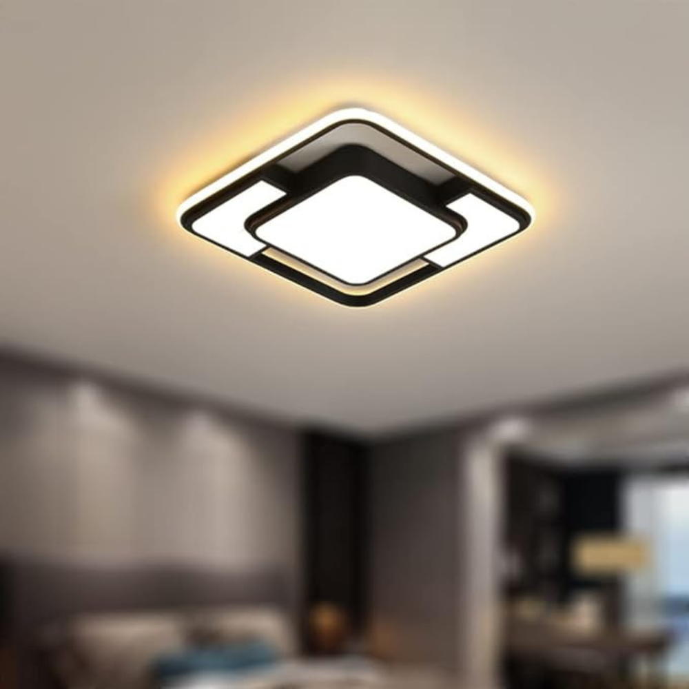 LED-loftlampe med fjernbetjening – justerbar lysstyrke og farvetone