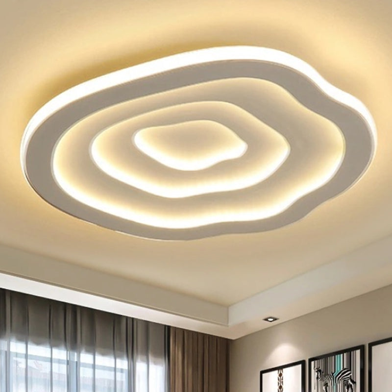 Ripple LED-loftlampe – organisk akryldesign