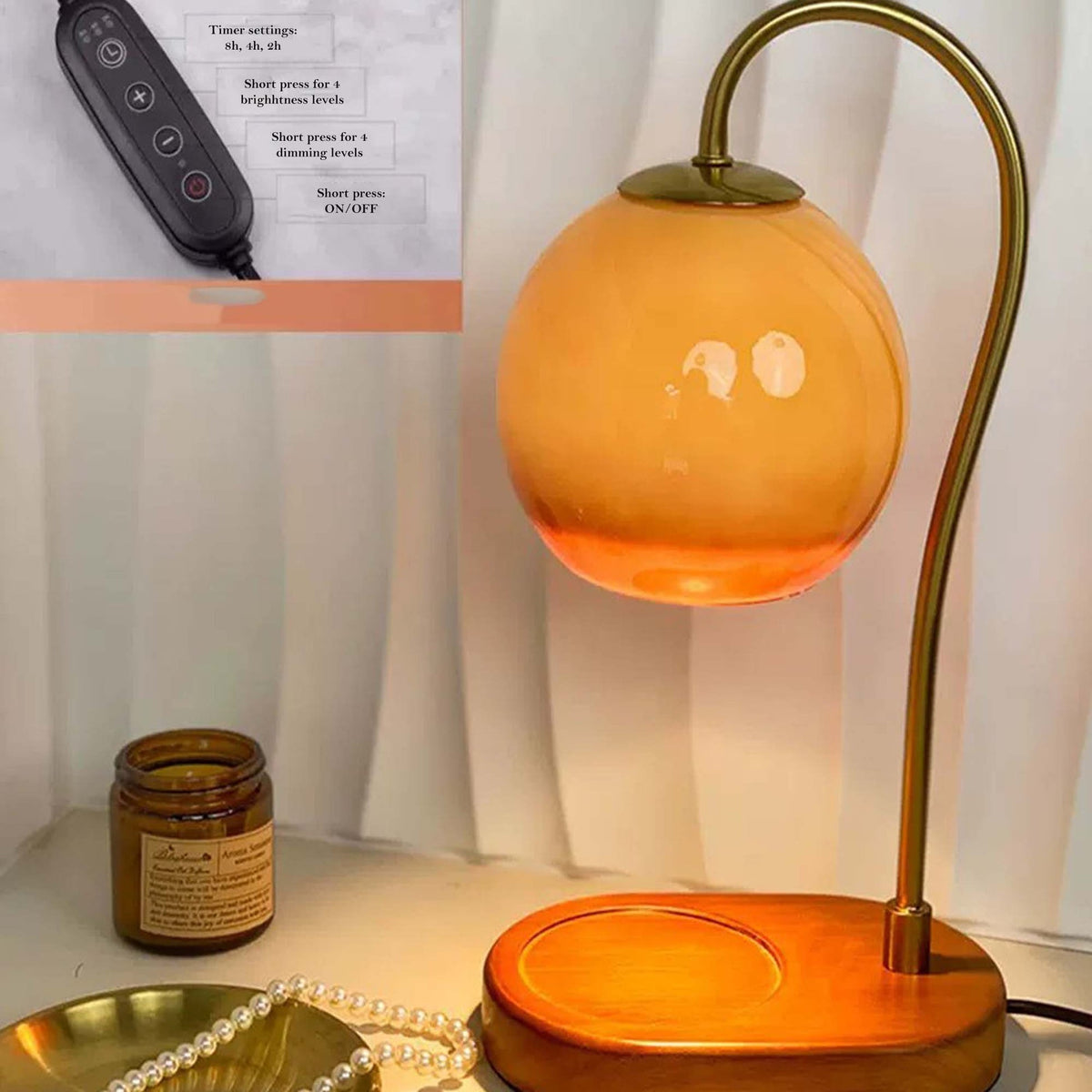 Lysvarmerlampe – Flammefri duftlampe med justerbar varme