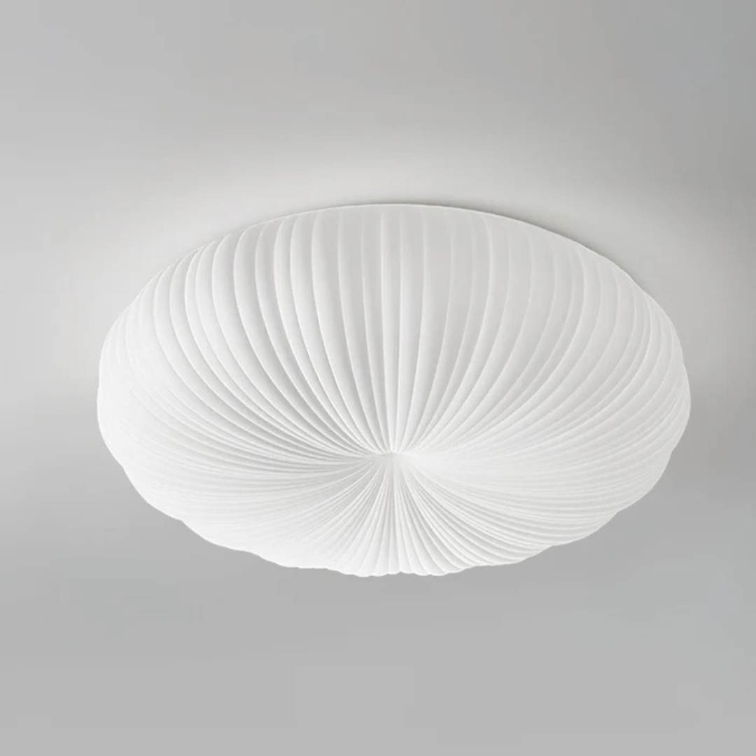 Olara Loftlampe – Moderne LED med Plisseret Skærm