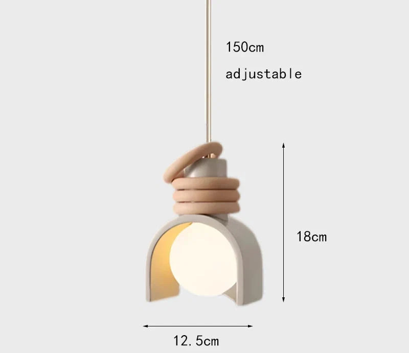 Wabi-Sabi Pendel – japansk minimalistisk lampe i resin