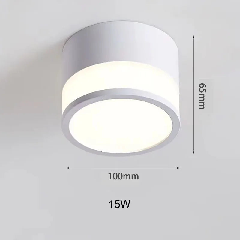 Nordic LED-spot til overflademontage | 9W / 15W loftslampe