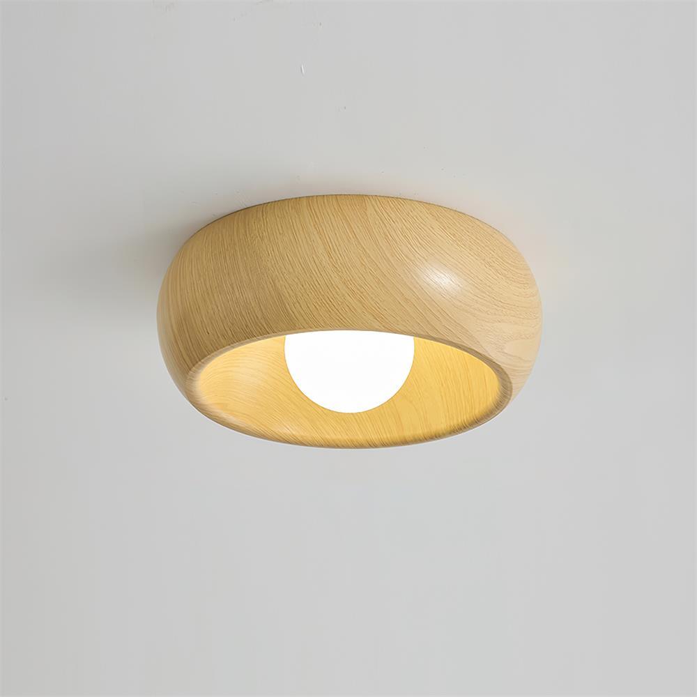 Albanora Loftlampe – minimalistisk træarmatur med LED