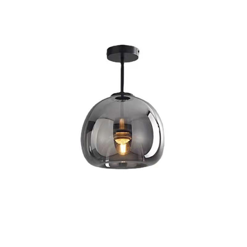Nordisk glaskugle-loftlampe – halvindbygget