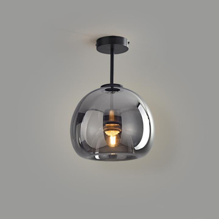 Nordisk glaskugle-loftlampe – halvindbygget