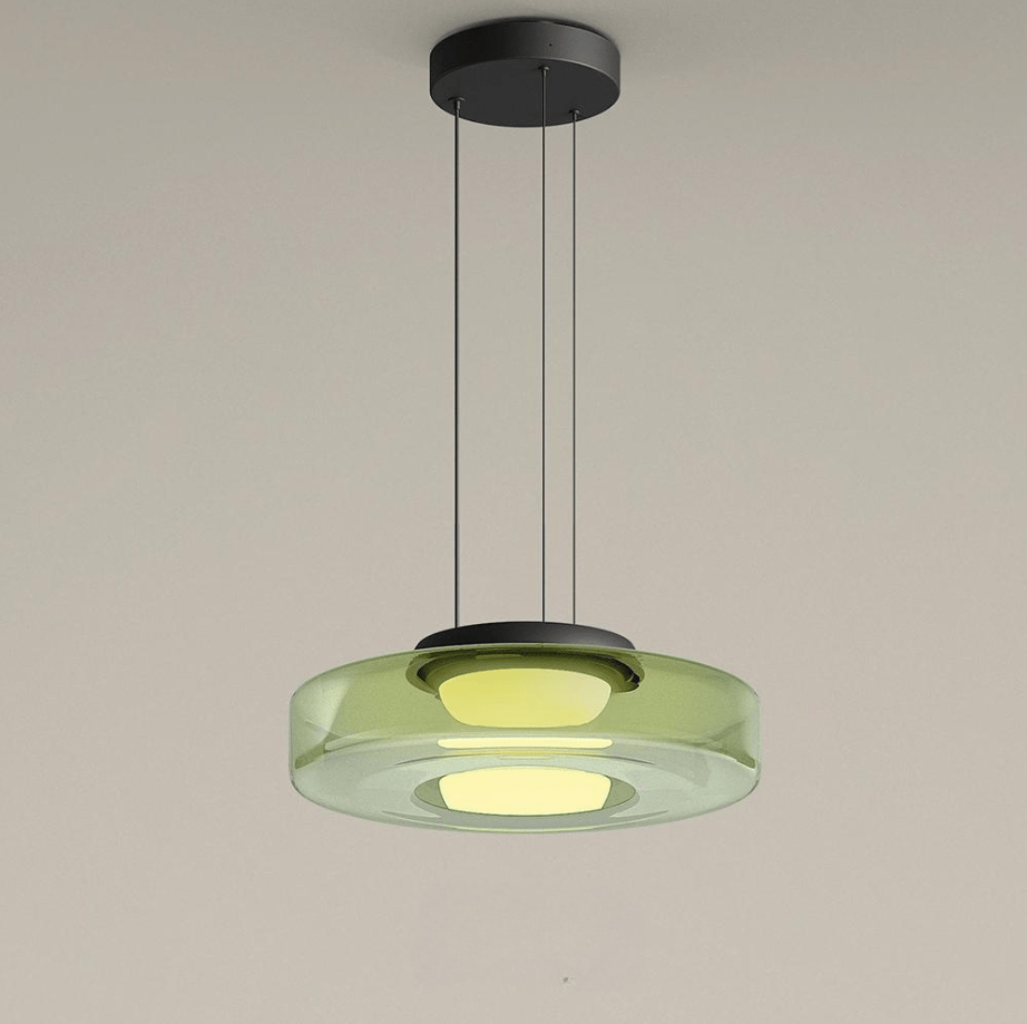 Bauhaus Glaspendel – Lagdelt LED-hængelampe