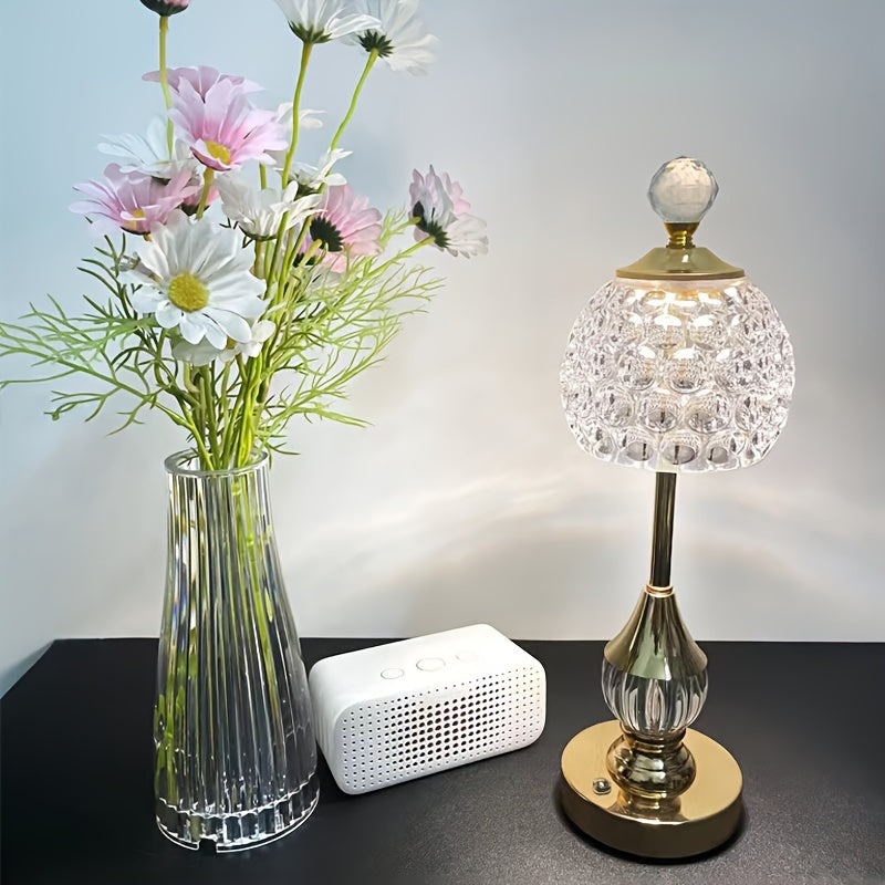 Crystal Touch – Genopladelig LED-bordlampe