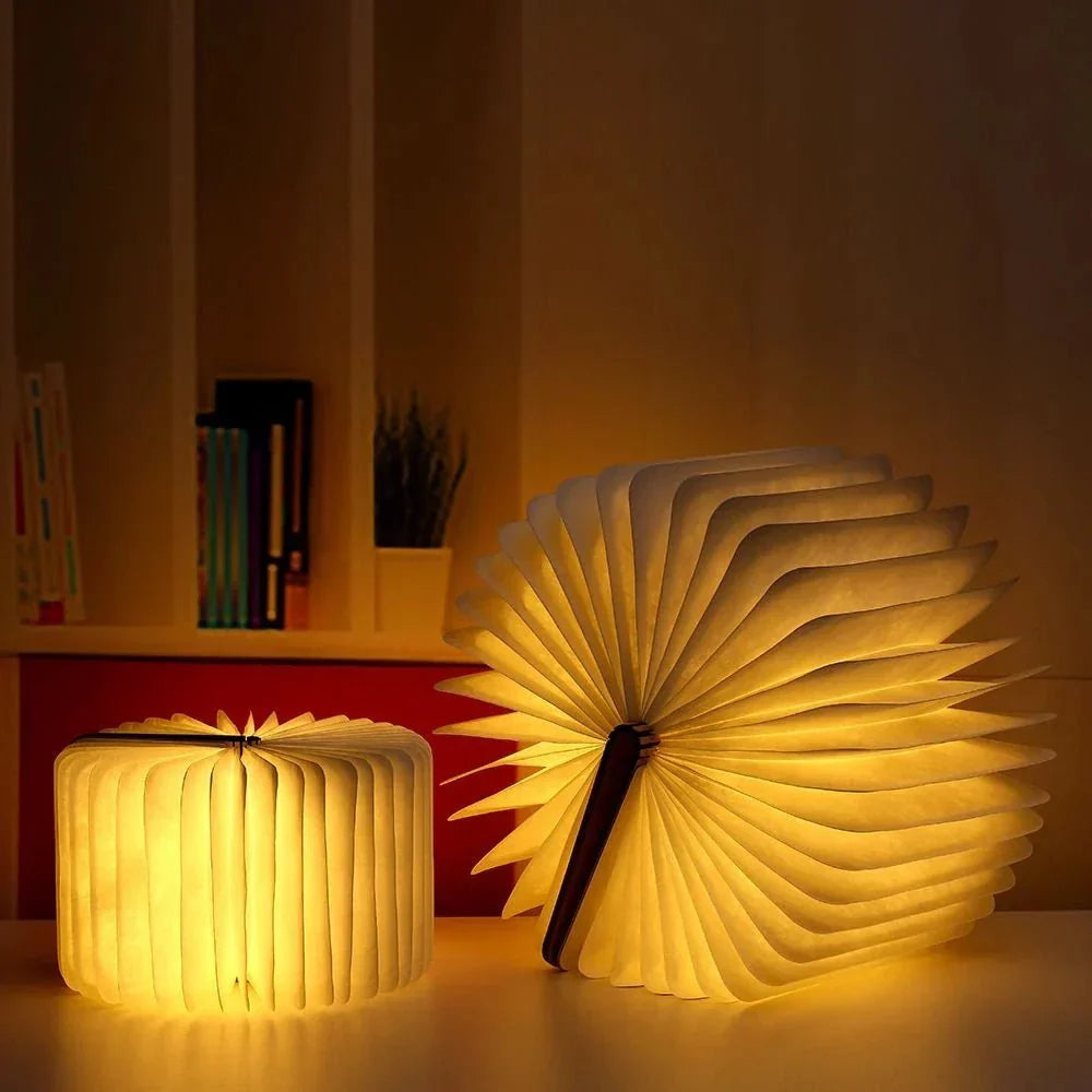 Lumibook Bordlampe – Foldbar, genopladelig LED-lampe
