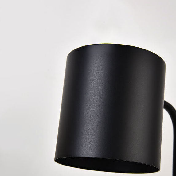 Japansk minimalistisk bordlampe i træ og metal