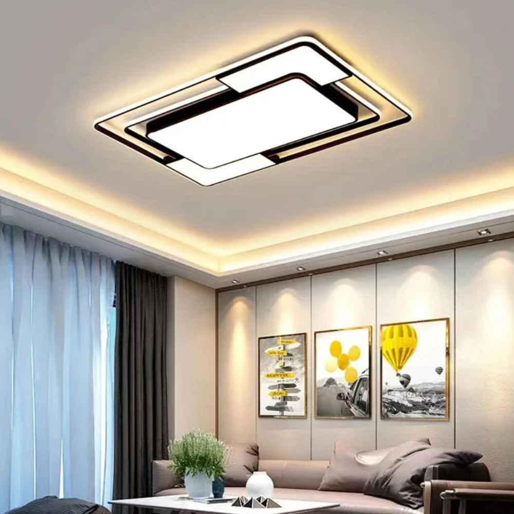 LED-loftlampe med fjernbetjening – justerbar lysstyrke og farvetone