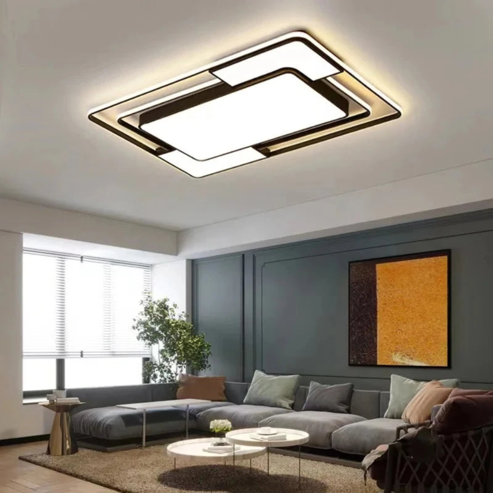 LED-loftlampe med fjernbetjening – justerbar lysstyrke og farvetone