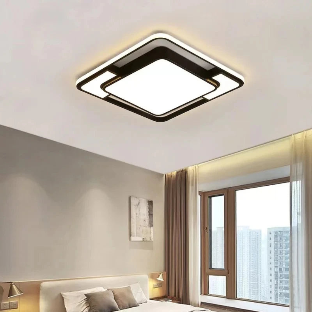 LED-loftlampe med fjernbetjening – justerbar lysstyrke og farvetone
