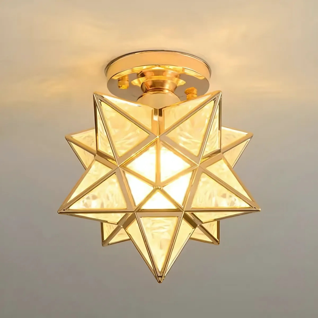 Xelio LED Loftlampe – Geometrisk Stjernedesign