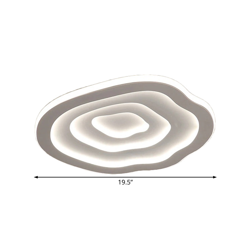 Ripple LED-loftlampe – organisk akryldesign
