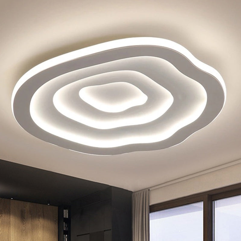 Ripple LED-loftlampe – organisk akryldesign