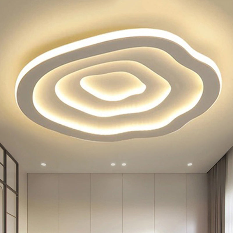 Ripple LED-loftlampe – organisk akryldesign