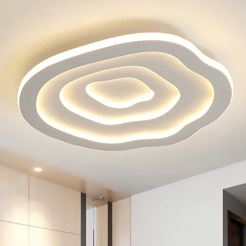Ripple LED-loftlampe – organisk akryldesign