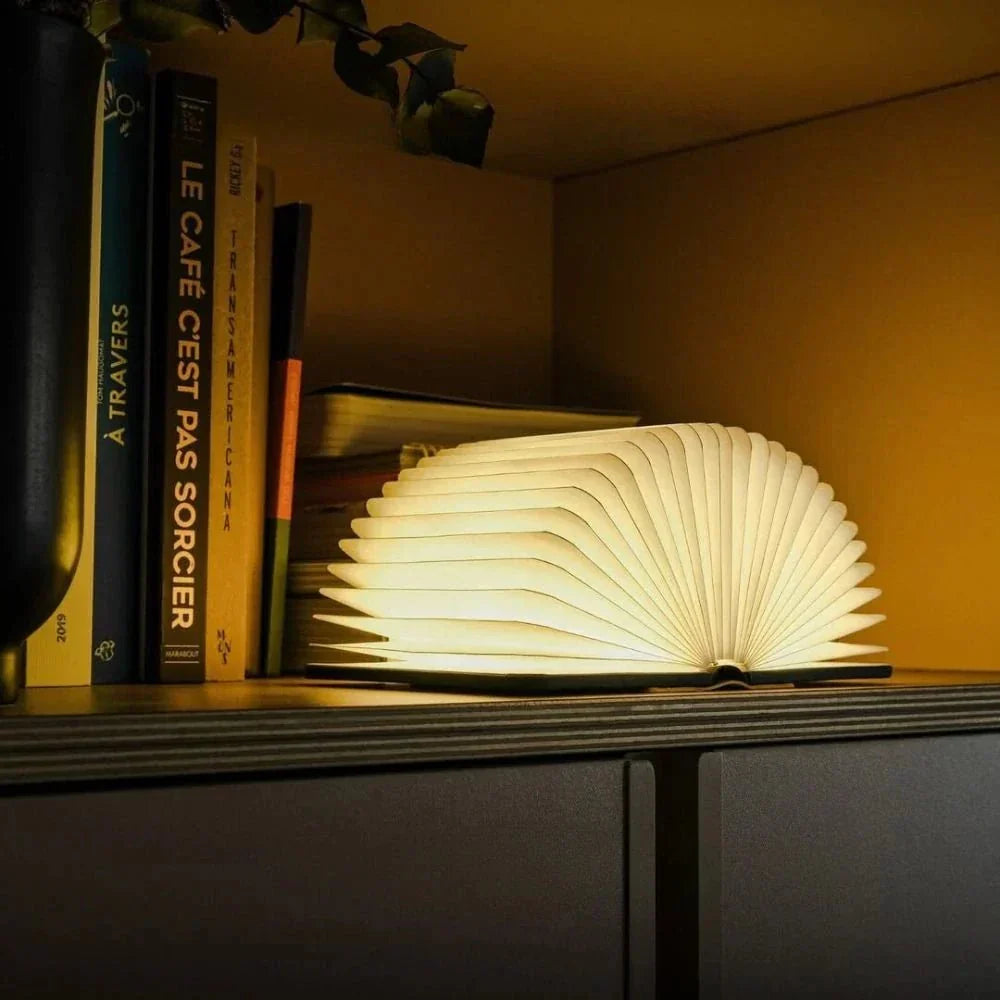 Lumibook Bordlampe – Foldbar, genopladelig LED-lampe