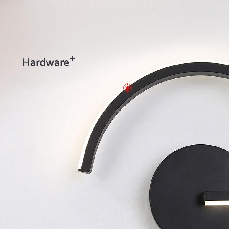 Curves Line – Buet LED-væglampe med halo-effekt