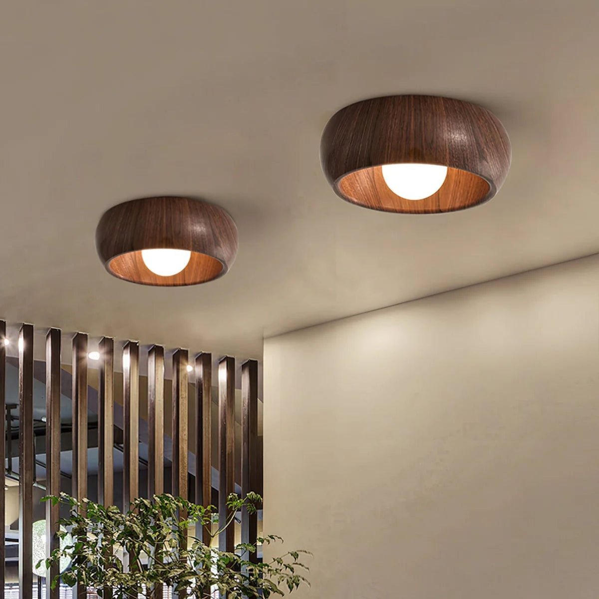 Albanora Loftlampe – minimalistisk træarmatur med LED