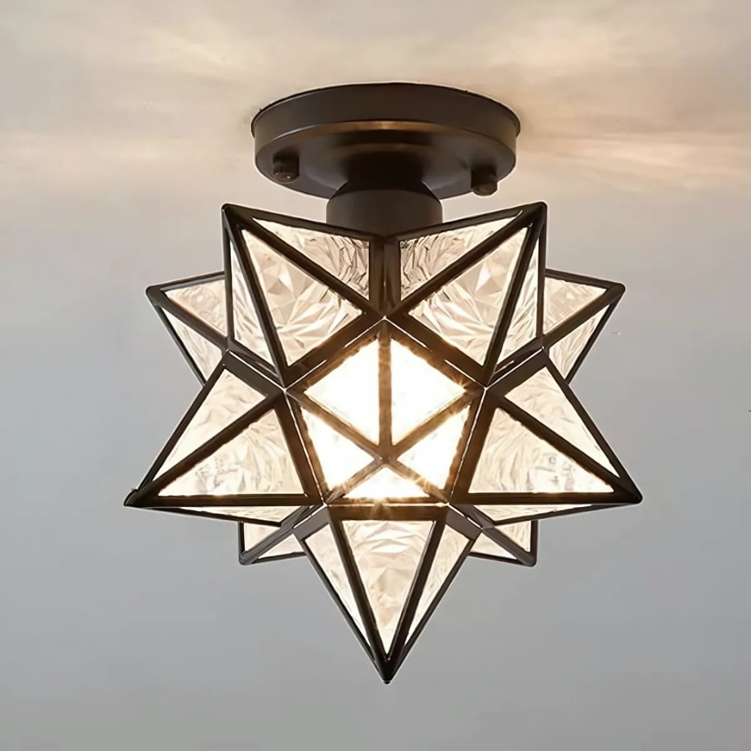 Xelio LED Loftlampe – Geometrisk Stjernedesign