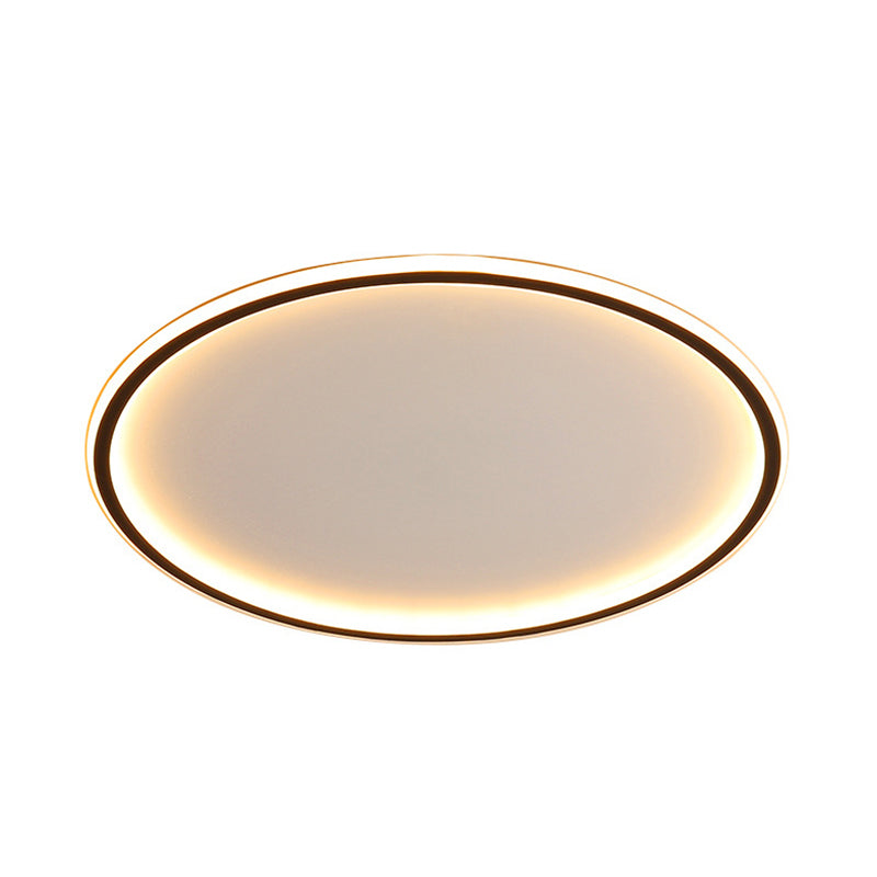 Rund LED-loftlampe – minimalistisk indbygningsdesign