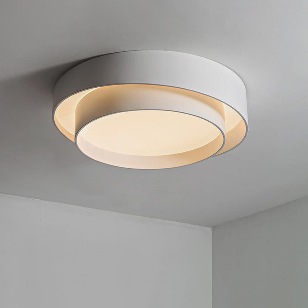 Nordisk rund LED-loftlampe – minimalistisk design