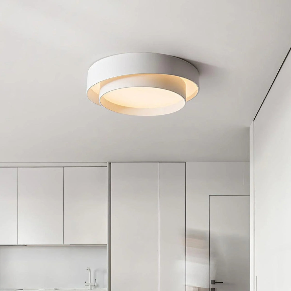 Nordisk rund LED-loftlampe – minimalistisk design