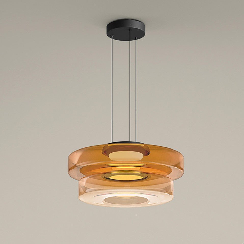 Bauhaus Glaspendel – Lagdelt LED-hængelampe