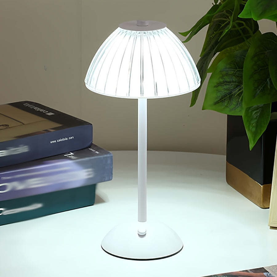 Golden Touch bordlampe – USB-genopladelig med krystalskærm