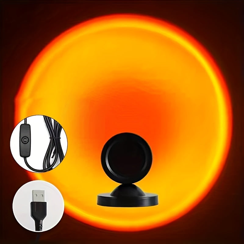 Solnedgangsprojektor – USB-drevet stemningslampe