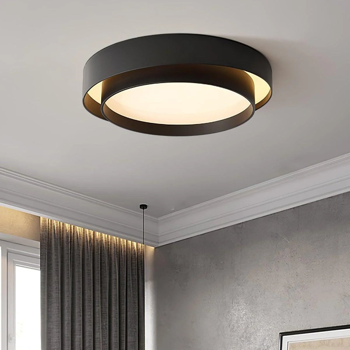 Nordisk rund LED-loftlampe – minimalistisk design
