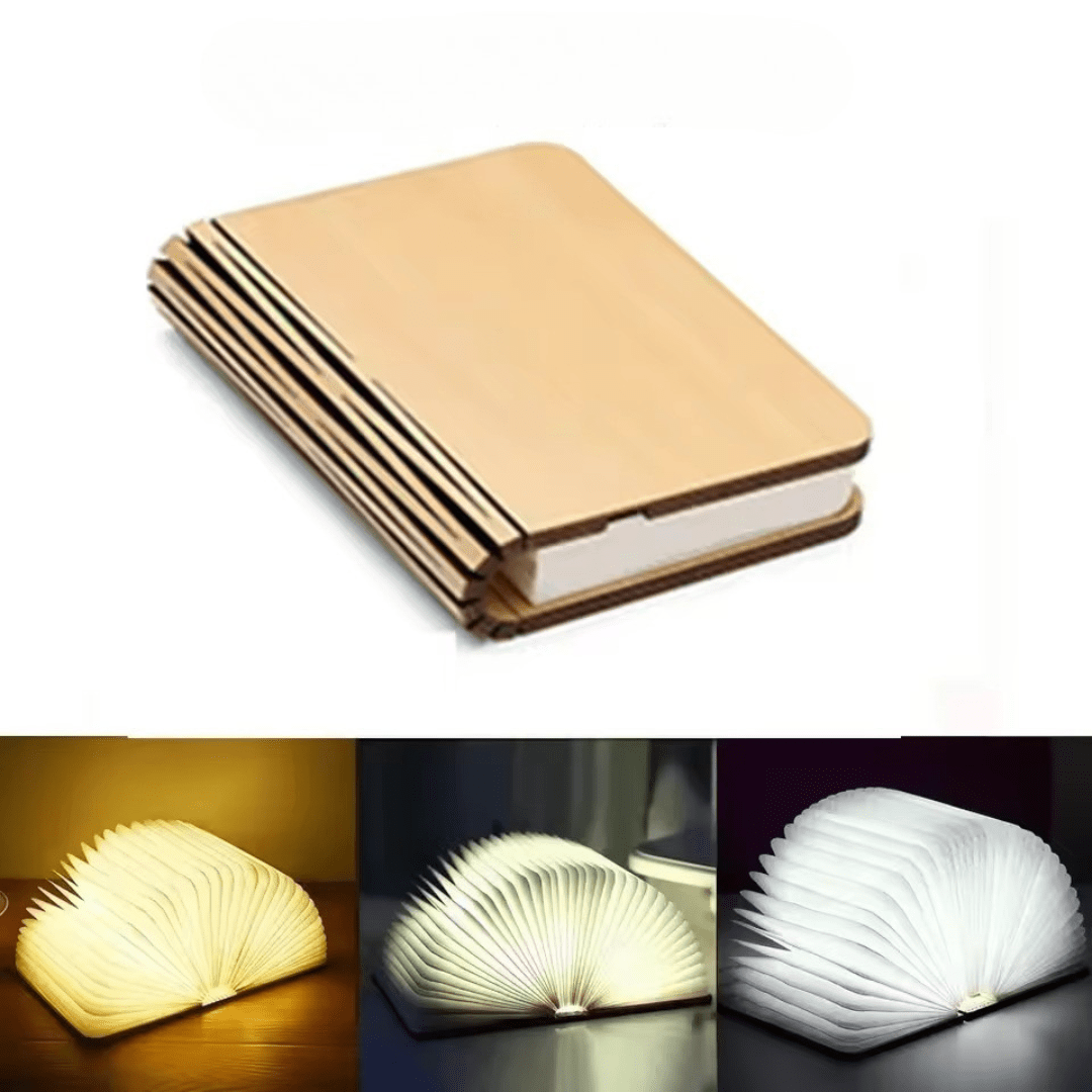 Lumibook Bordlampe – Foldbar, genopladelig LED-lampe