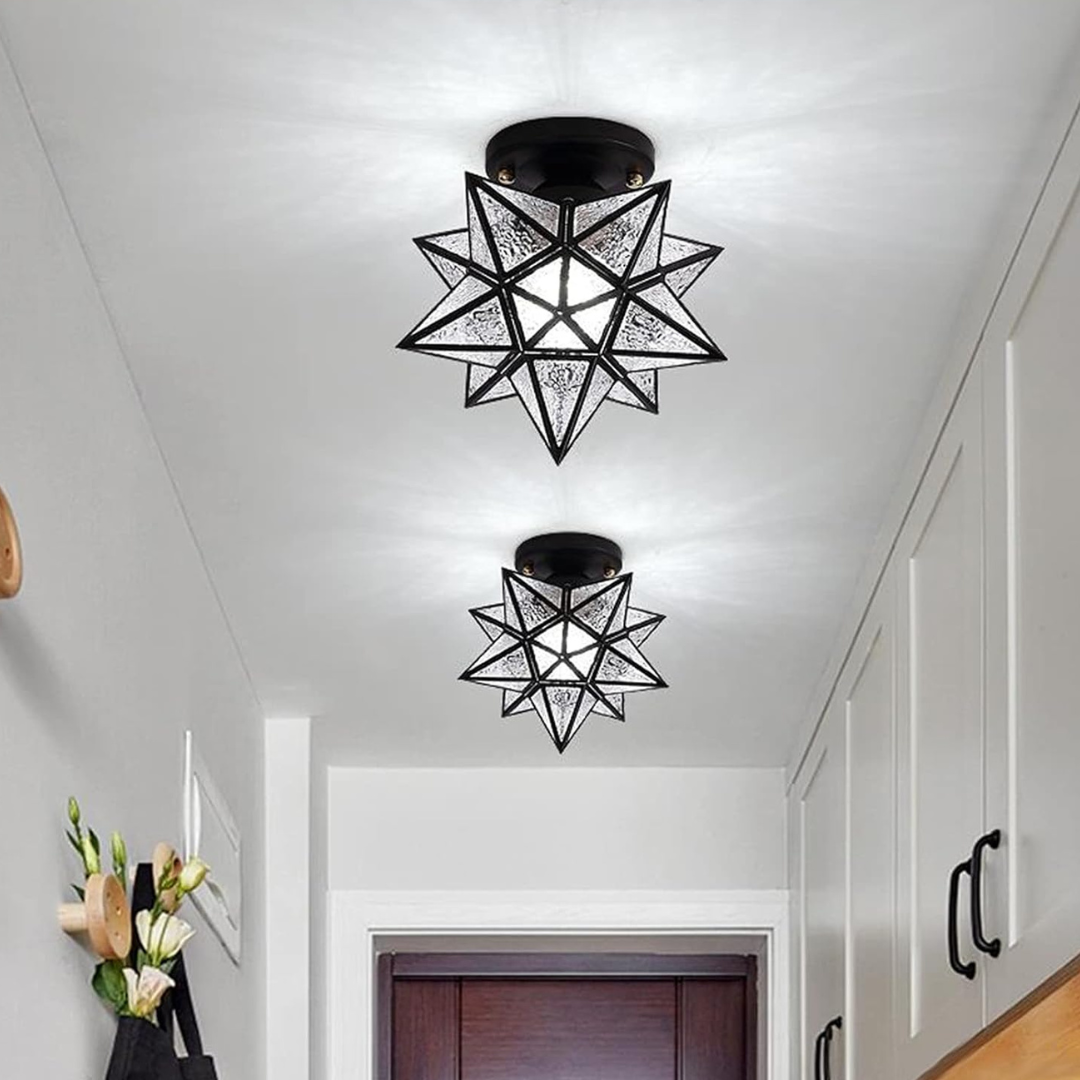 Xelio LED Loftlampe – Geometrisk Stjernedesign