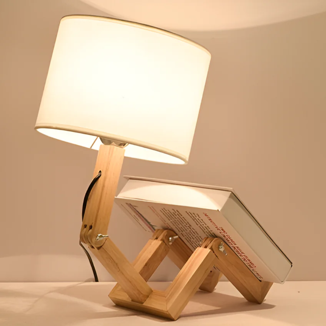 Rilna – Fleksibel bordlampe i massivt træ