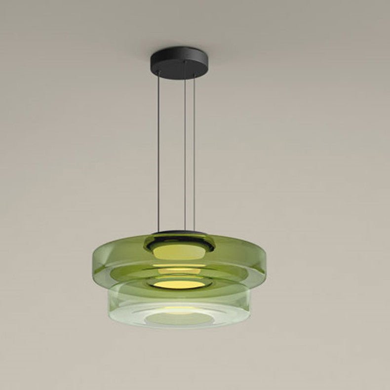 Bauhaus Glaspendel – Lagdelt LED-hængelampe