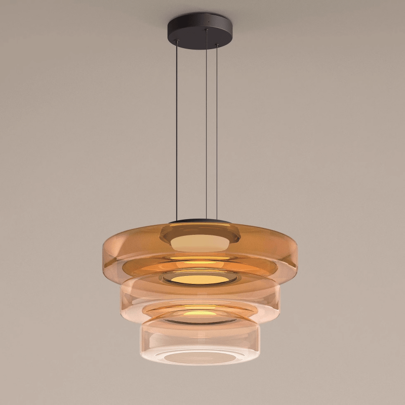 Bauhaus Glaspendel – Lagdelt LED-hængelampe