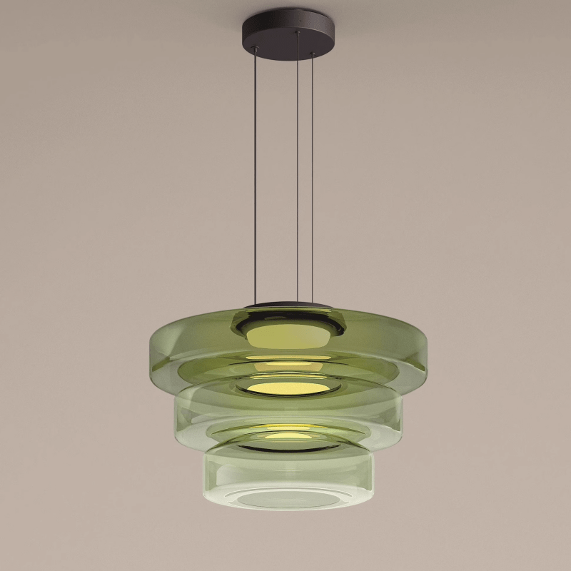 Bauhaus Glaspendel – Lagdelt LED-hængelampe