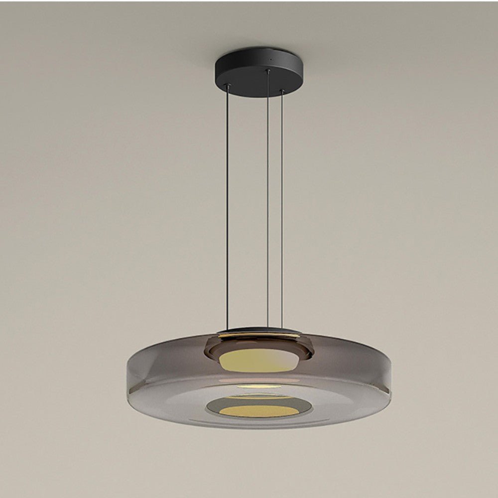 Bauhaus Glaspendel – Lagdelt LED-hængelampe