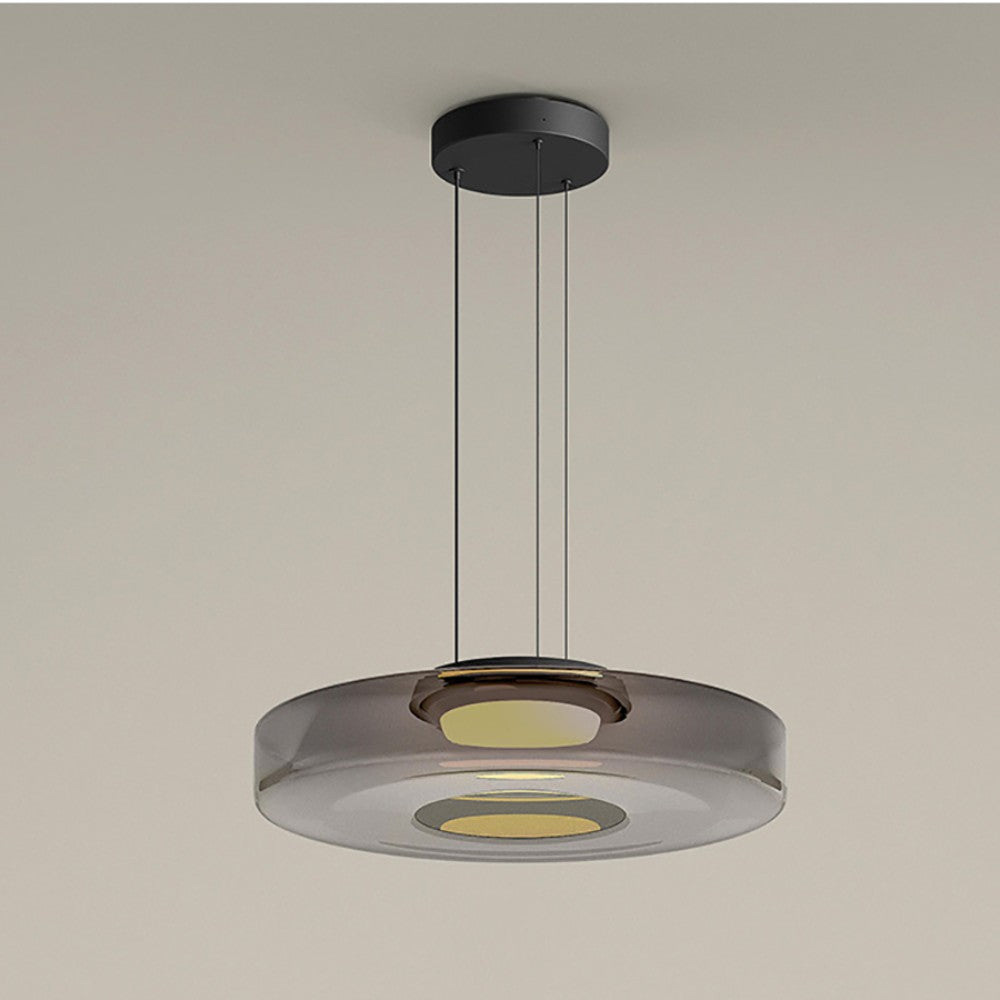 Glaspendel i Bauhaus-stil – lagdelt glasskærm