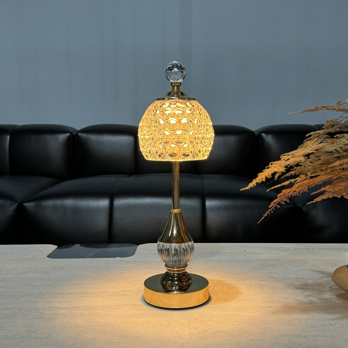 Crystal Touch – Genopladelig LED-bordlampe