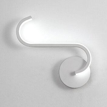 Curves Line – Buet LED-væglampe med halo-effekt
