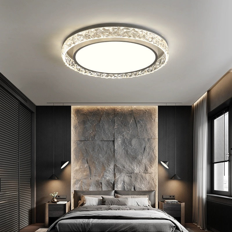 Crystal Halo LED loftlampe | Fjernbetjent dæmpbar indbygningslampe