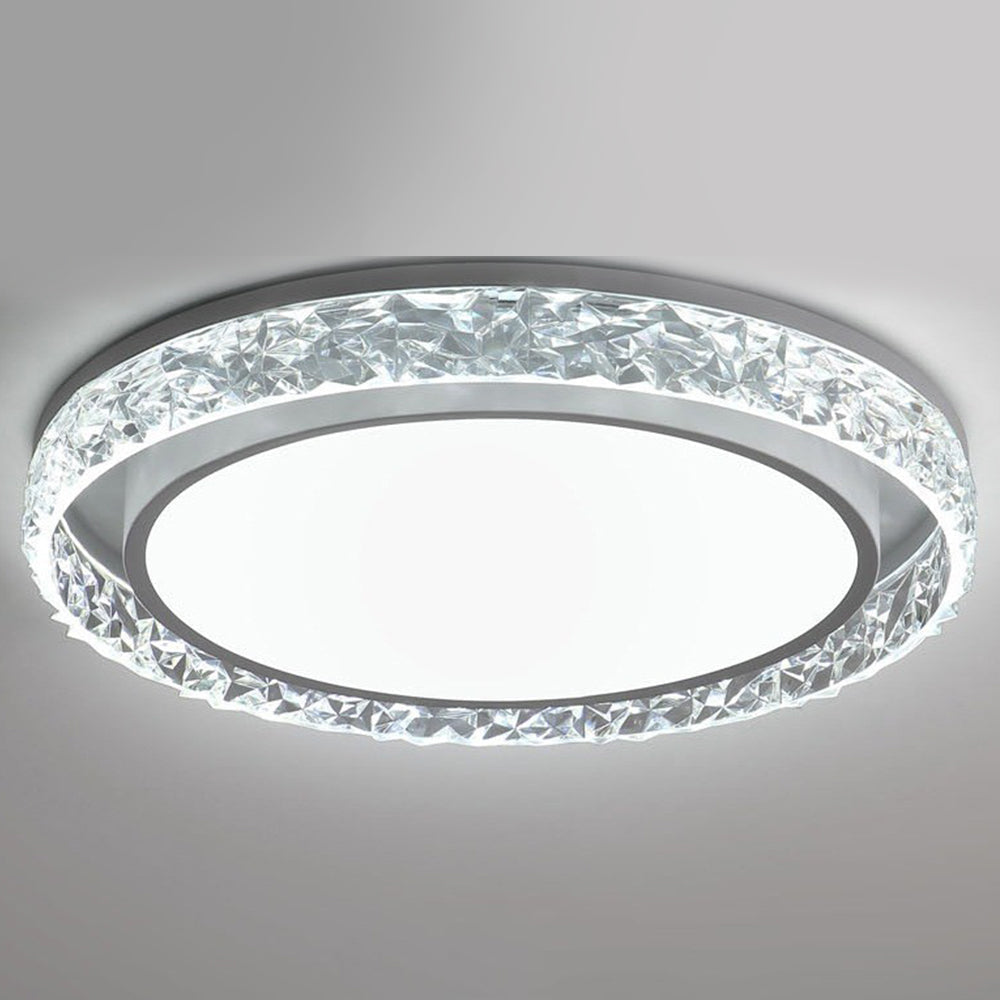 Crystal Halo LED loftlampe | Fjernbetjent dæmpbar indbygningslampe