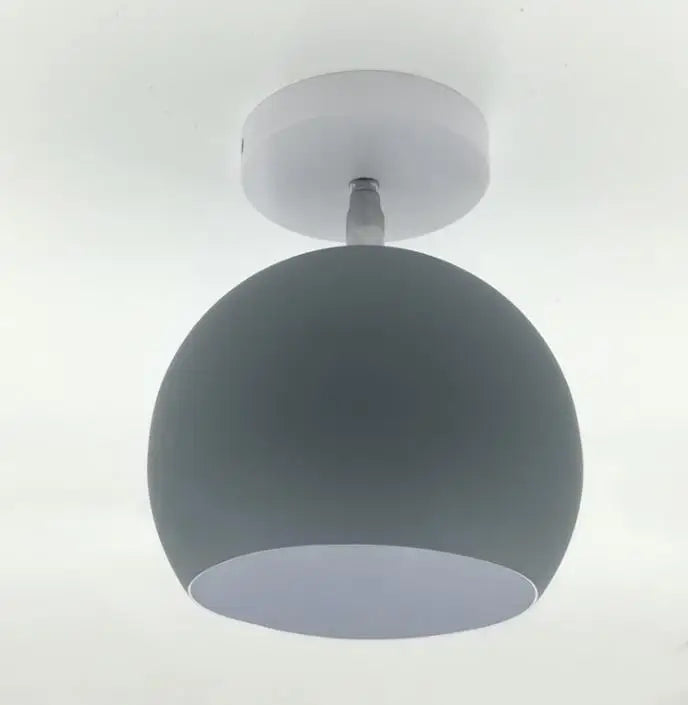 Macaron-loftlampe – rund aluminiumslampe i pastelfarver