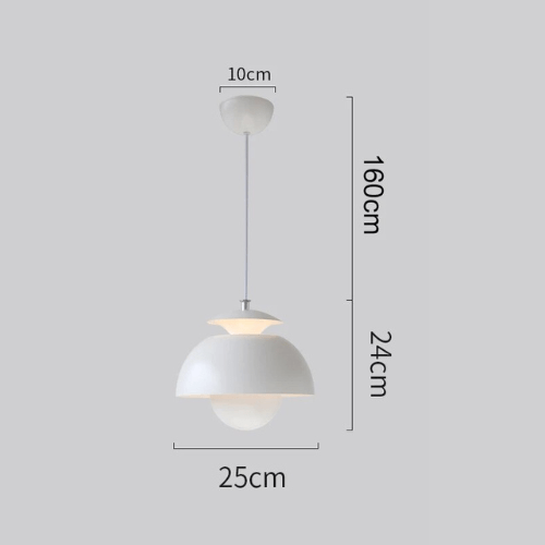Skandinavisk LED-pendel med organisk form