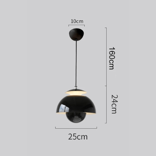 Skandinavisk LED-pendel med organisk form