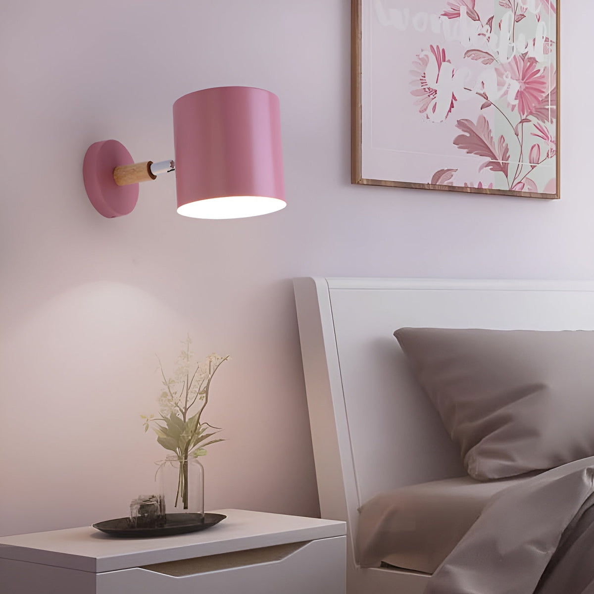 NordicGlow Væglampe – Justerbar i Nordisk Pastel