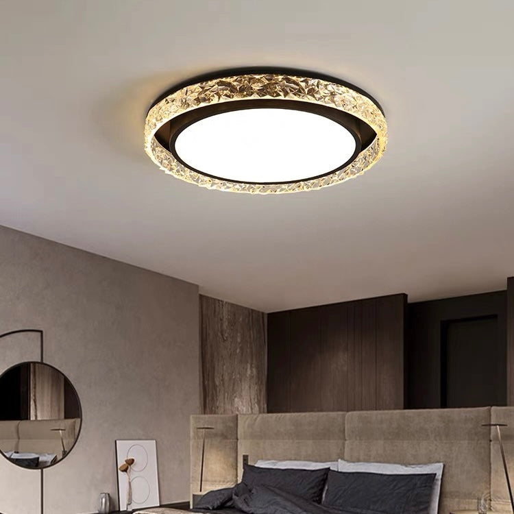 Crystal Halo LED loftlampe | Fjernbetjent dæmpbar indbygningslampe
