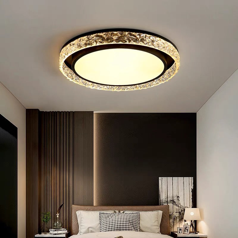 Crystal Halo LED loftlampe | Fjernbetjent dæmpbar indbygningslampe